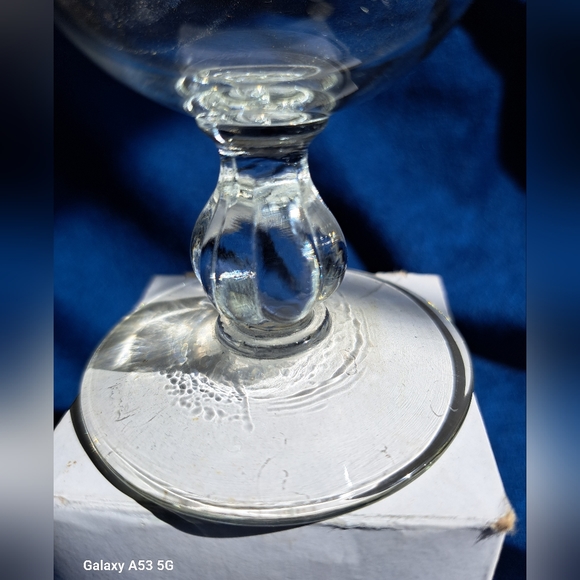 Vintage Gold Leaf Pattern Goblet Libby Wine/Sherbet Glasses - Picture 6 of 6